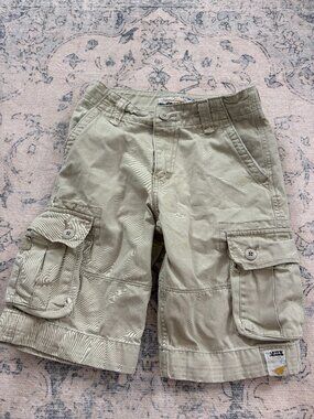 Levi's Jeans Boys Khaki Cargo Shorts Size 10 Regular Cotton